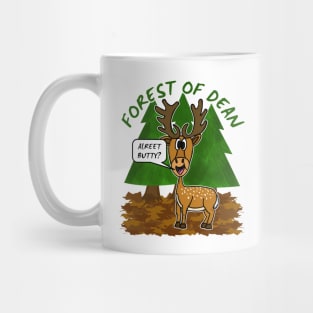 Forest Of Dean Deer Funny Gloucestershire Mug